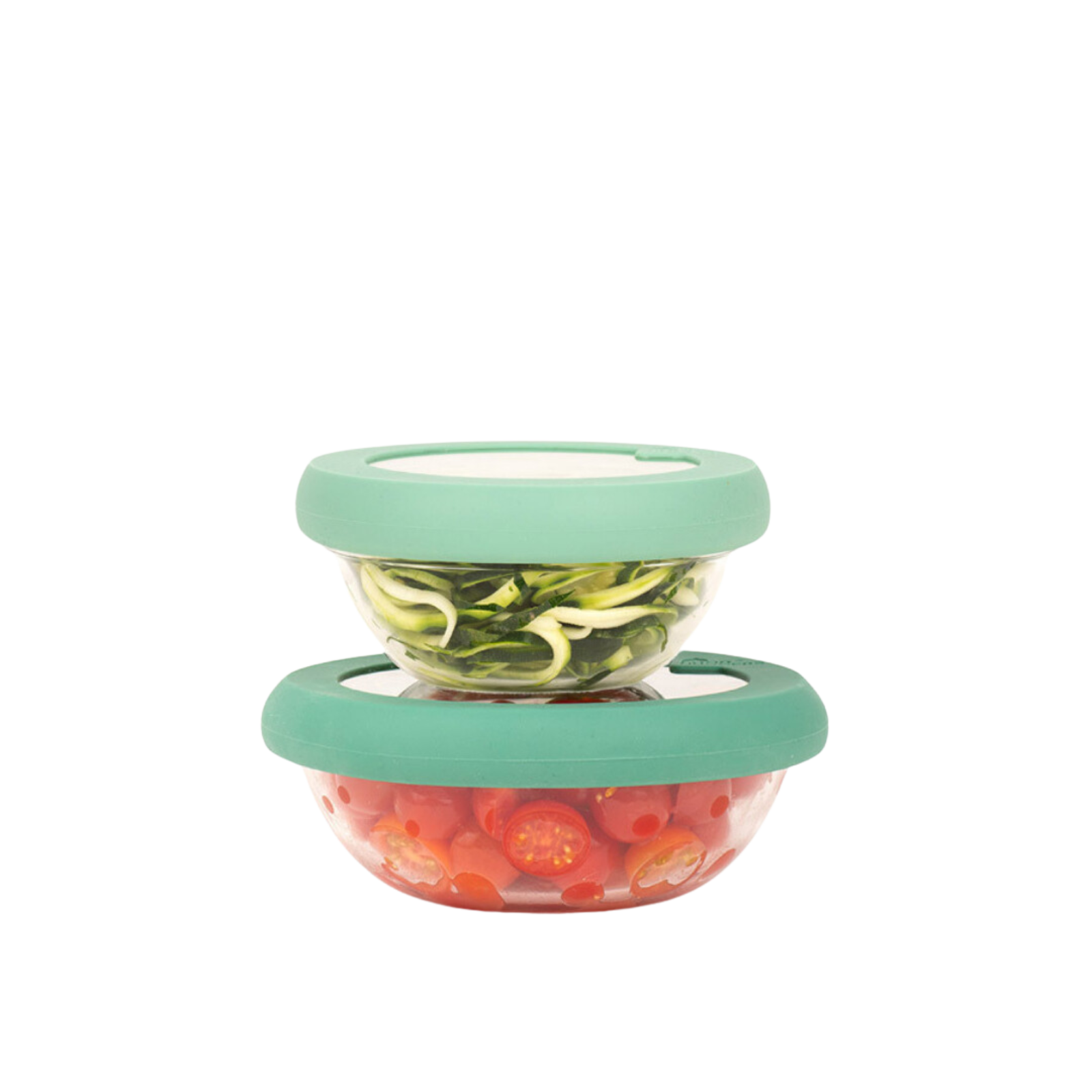 Glass Bowl Lids 2er-Set (S/M) Gradual Green 