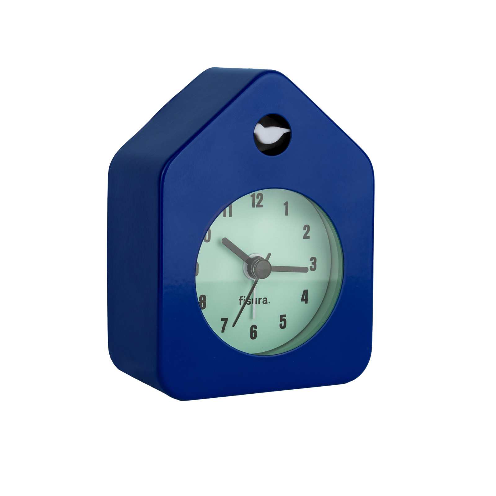 MINI HOUSE ALARM CLOCK blue 