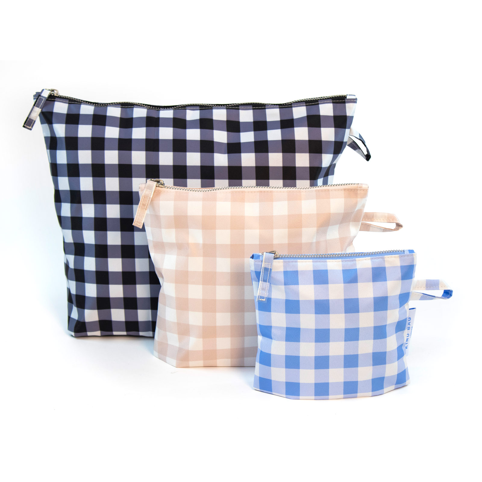 Pouches 3-Pack Gingham 