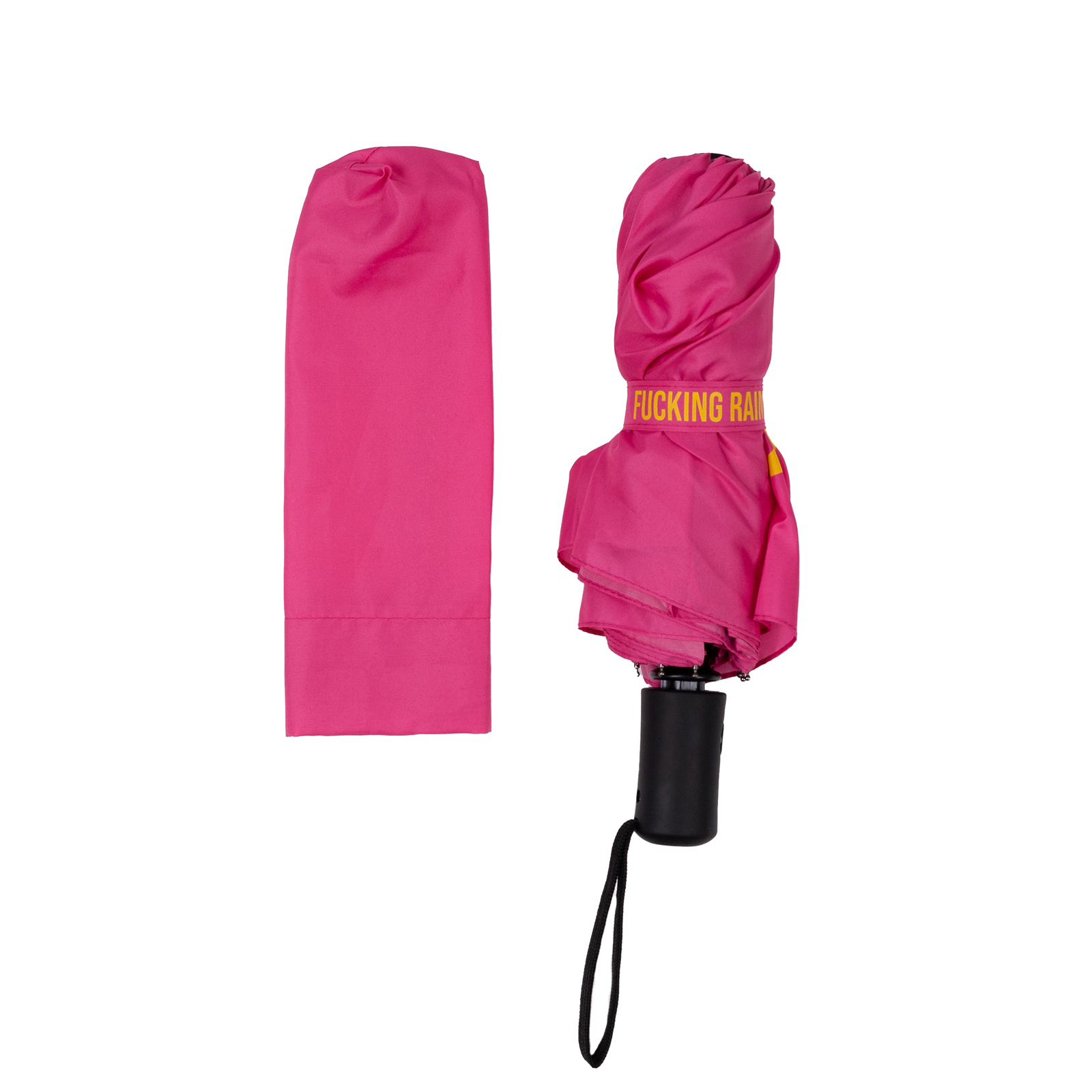 Schirm FUCKING RAIN pink