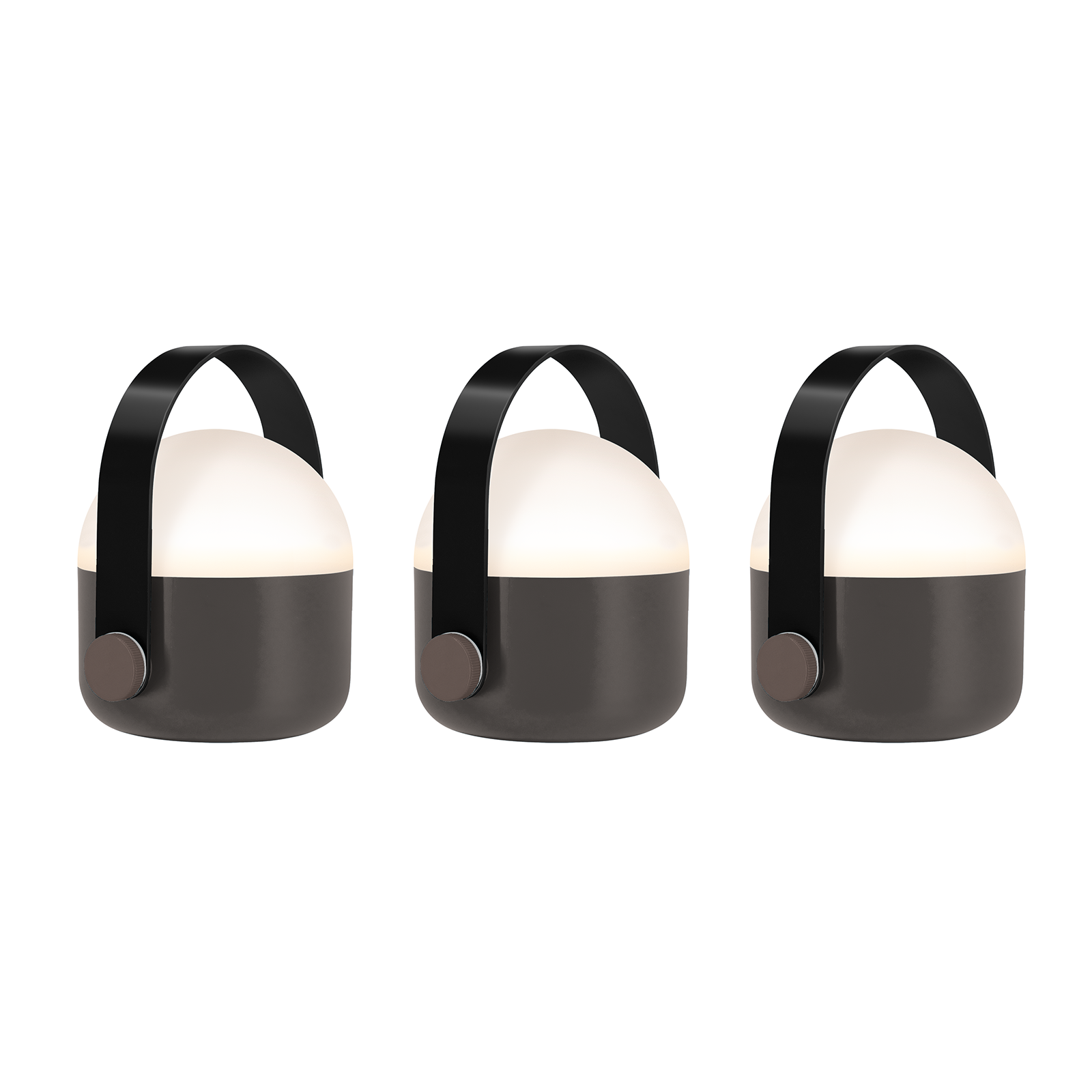 Lampes OLE mini black, lot de 3
