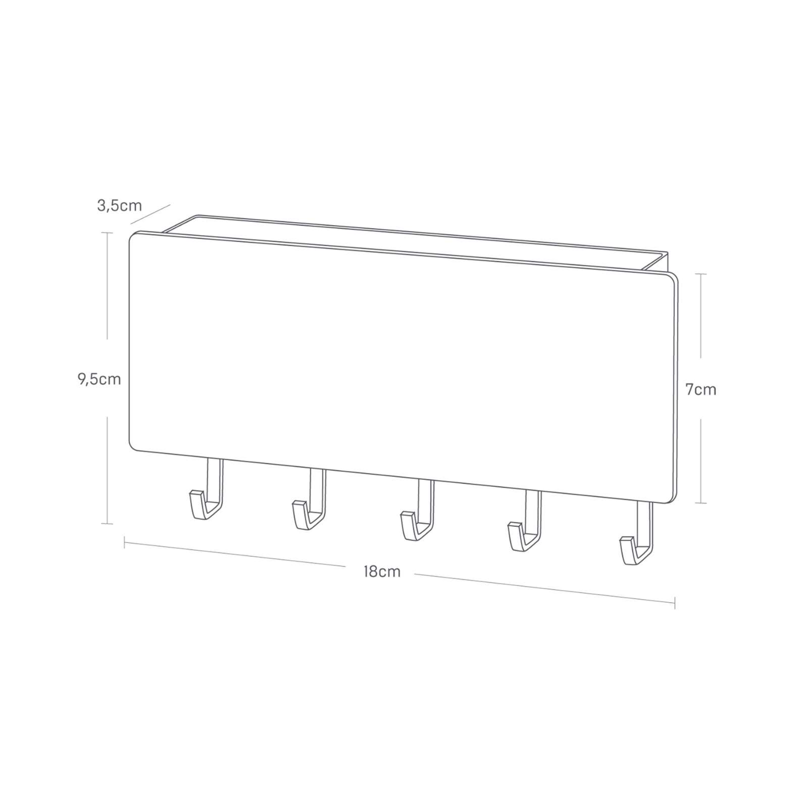 Magnetische Schlüsselablage RIN weiss 