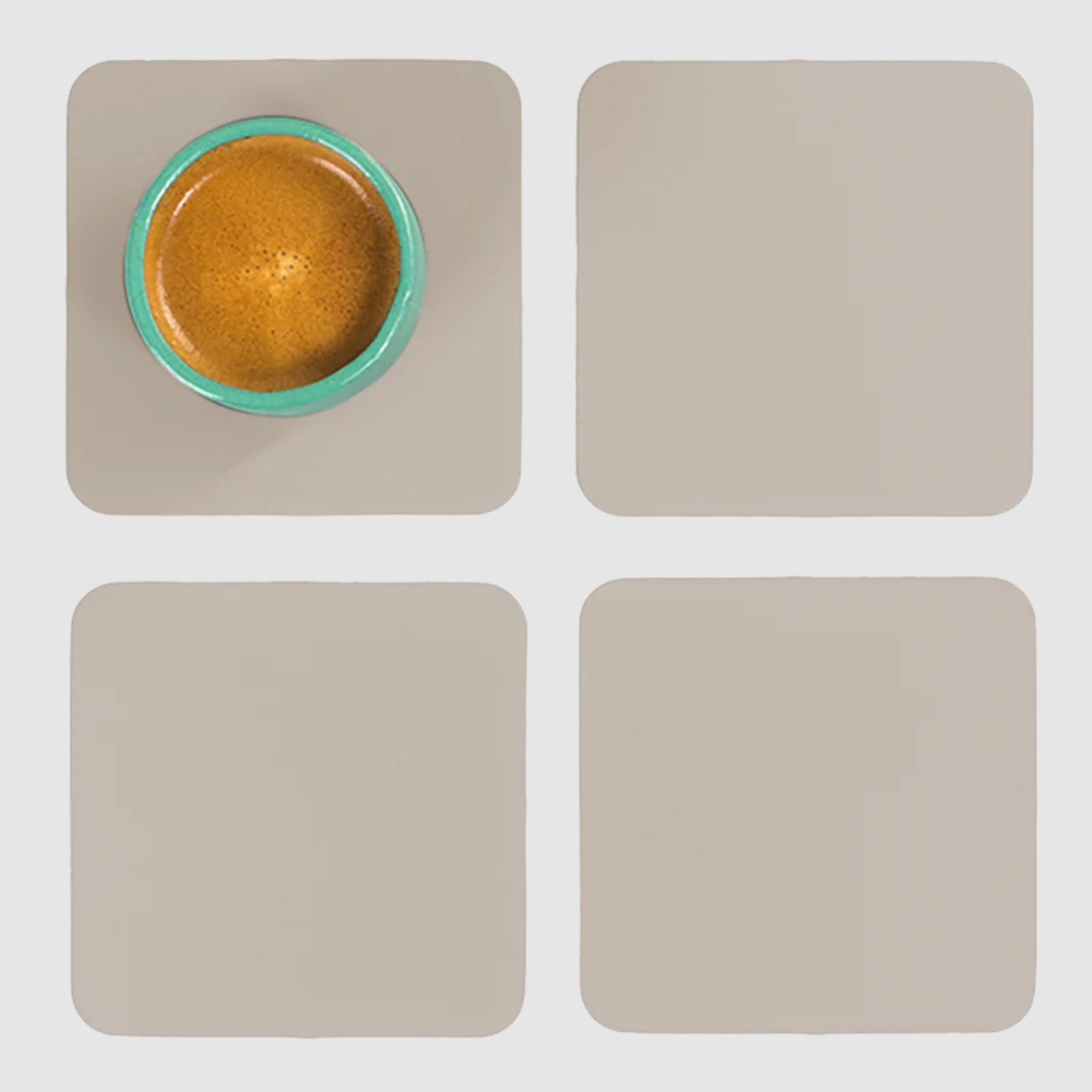 Ruca Square Coasters (x4) Sandshell