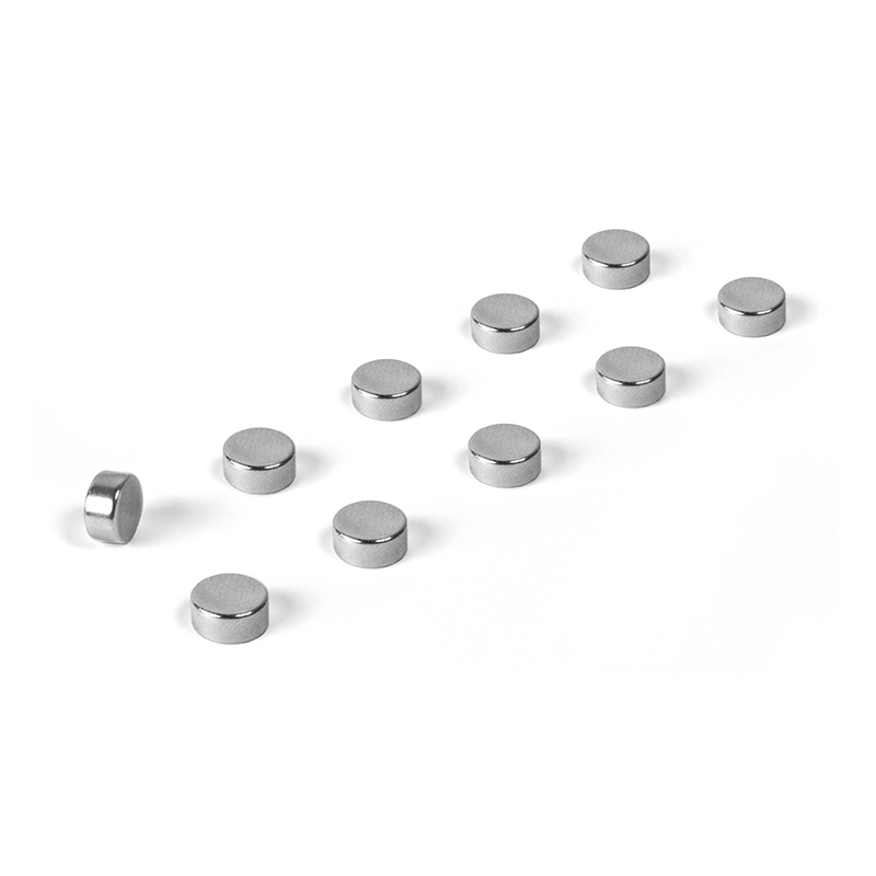Magnets STEELY set of 10 silver  