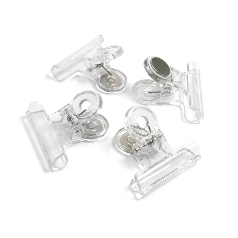 Magnetic clip GRAFFA set of 4 transparent