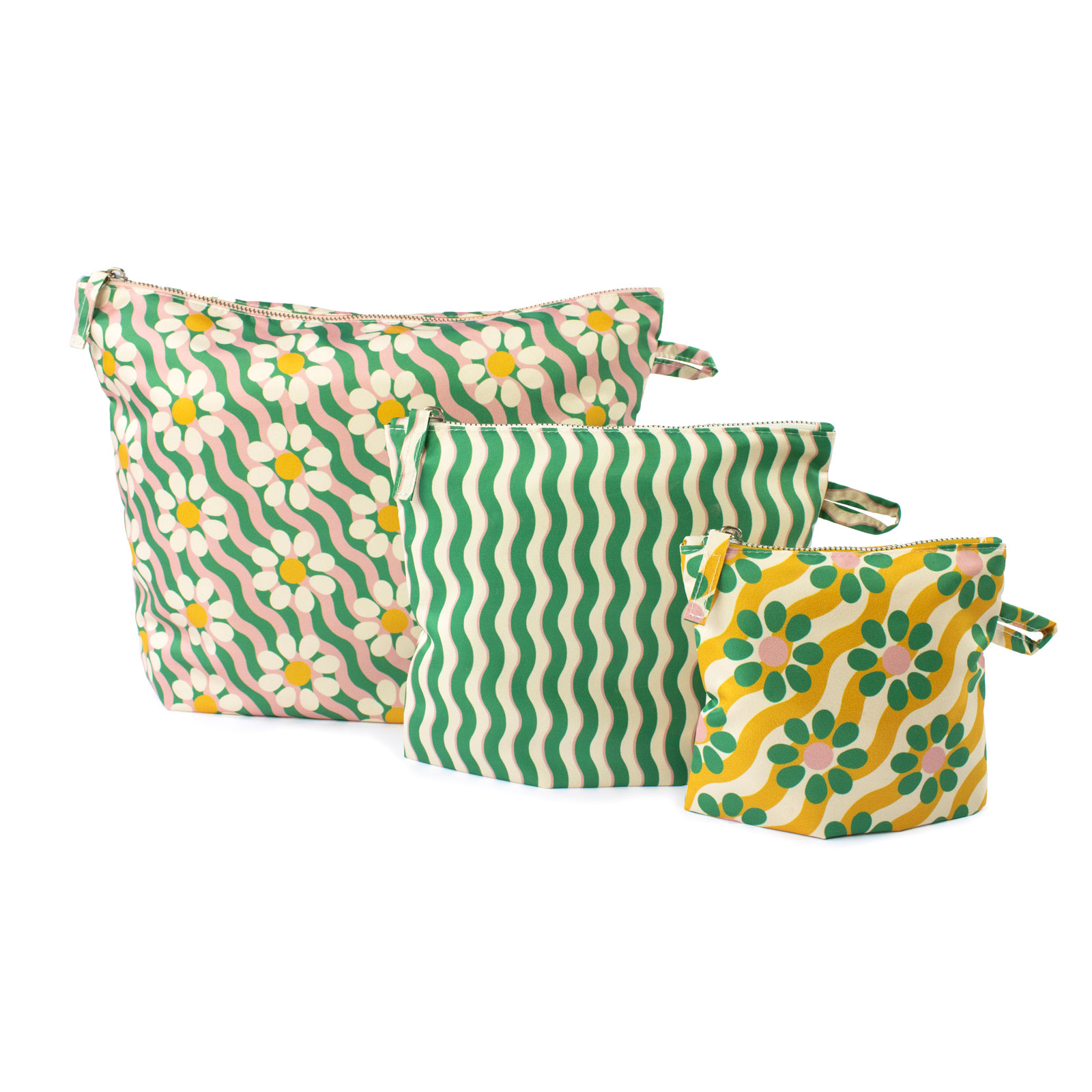 Pouches 3-Pack Wavy Daisy 