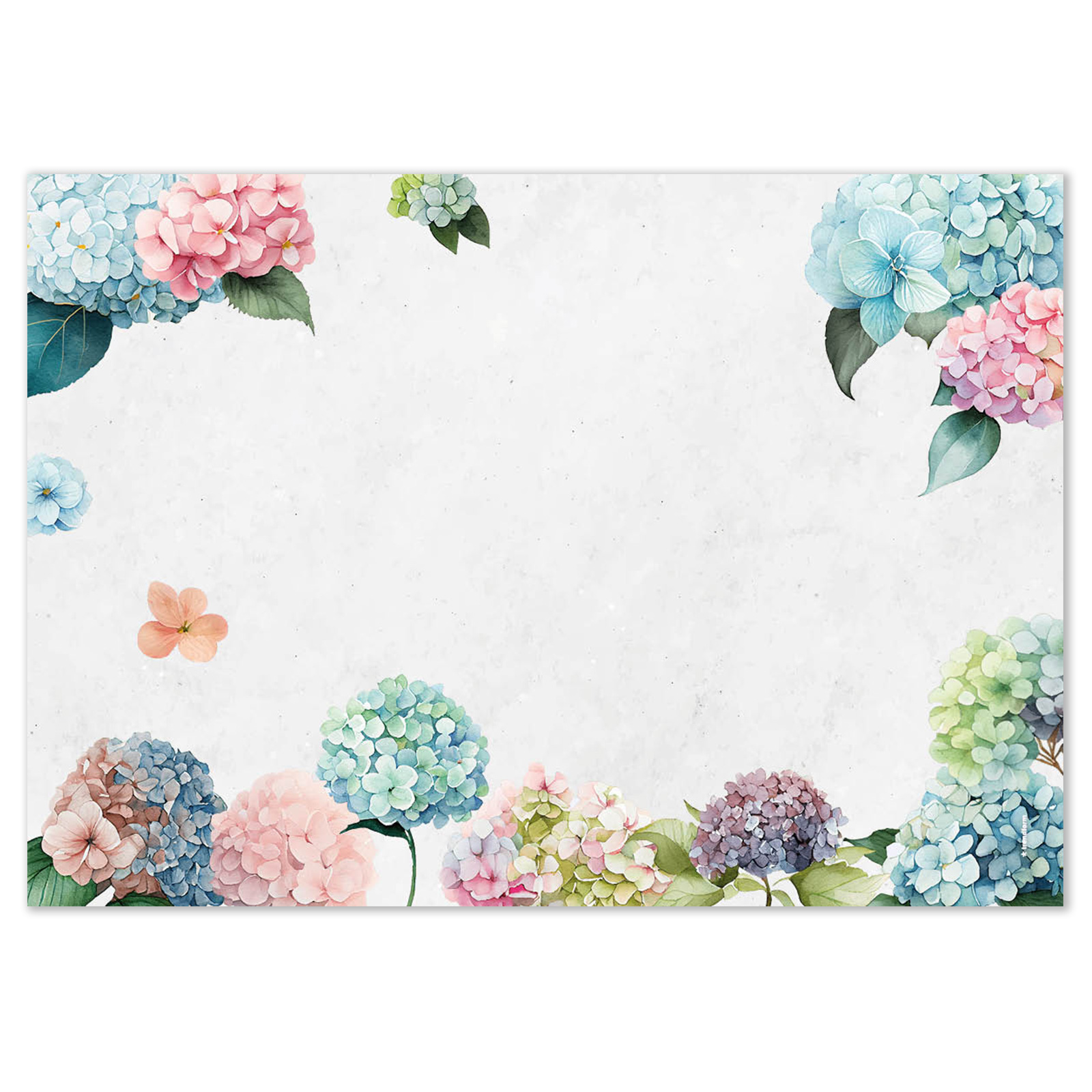 Paper placemat HORTENSIA 4 x 12 sheets