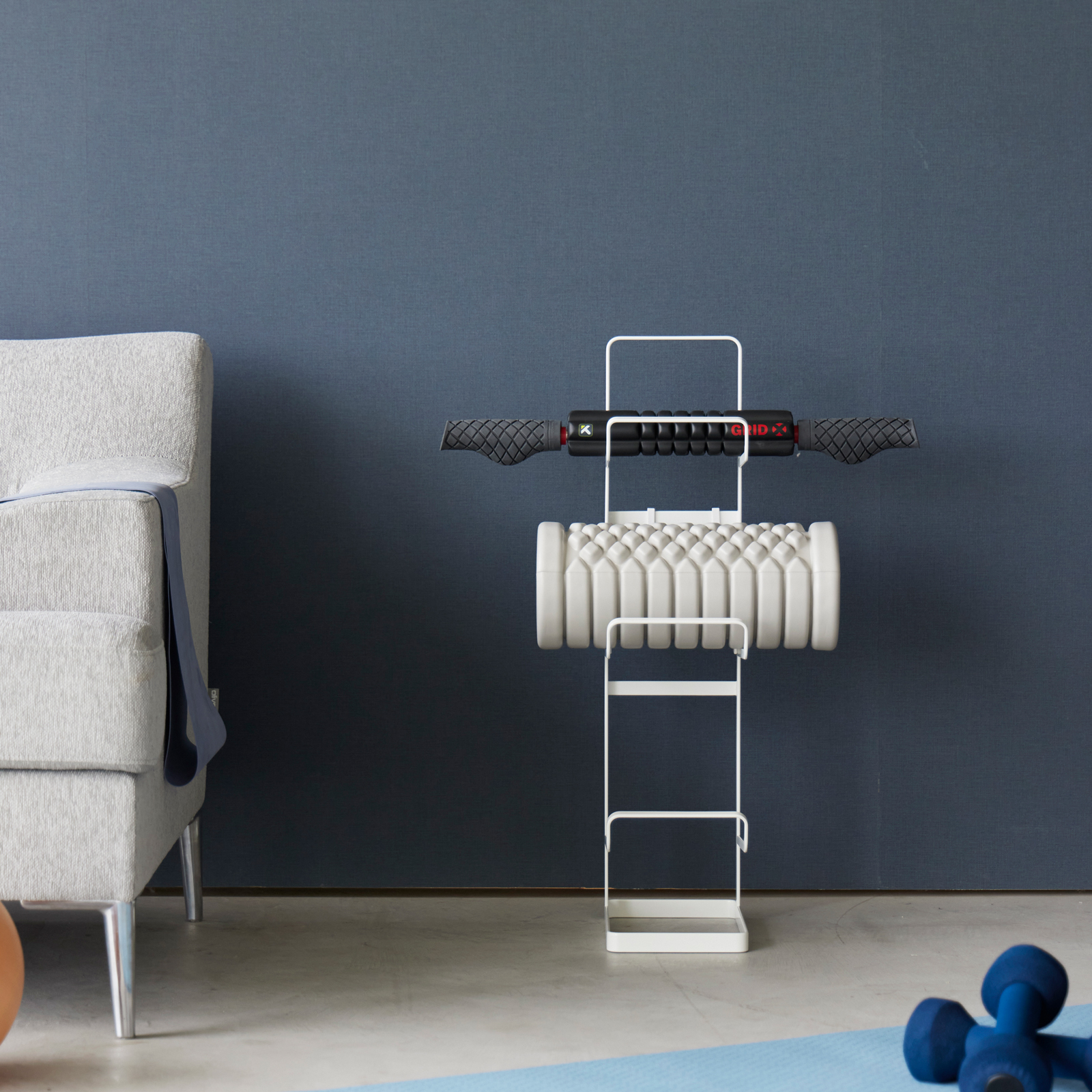 Support d'équipement de fitness TOWER blanc