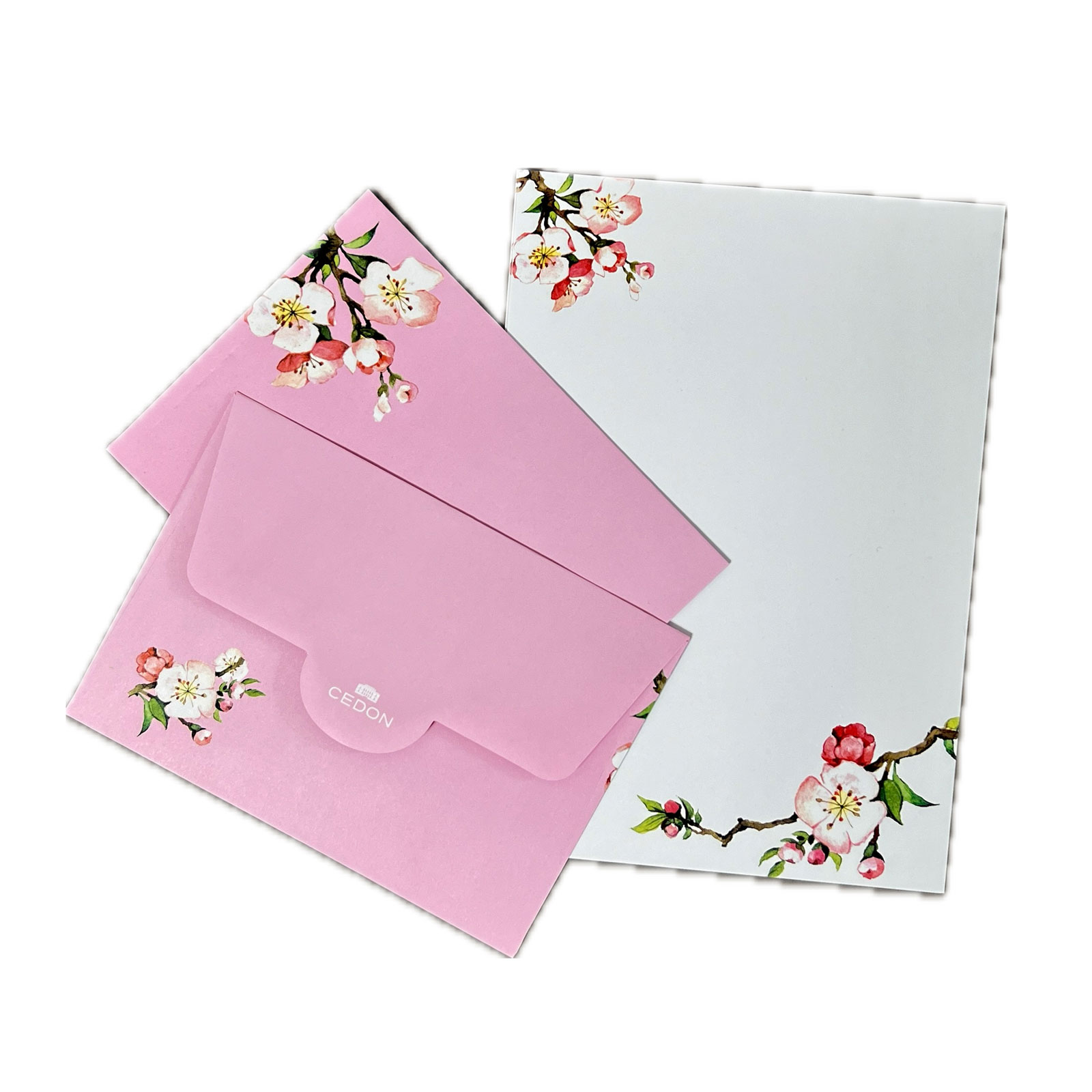 Briefpapier Set KIRSCHBLÜTE 