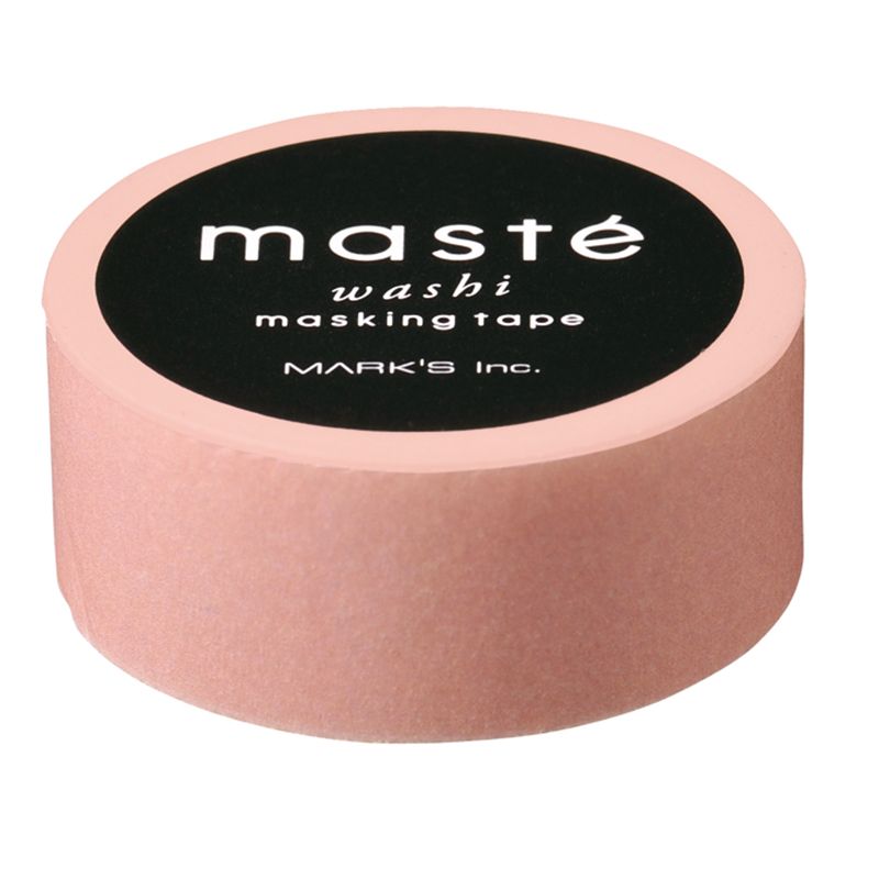 Masking tape MASTÉ BASIC Pinkbeige/Plain 15 mm