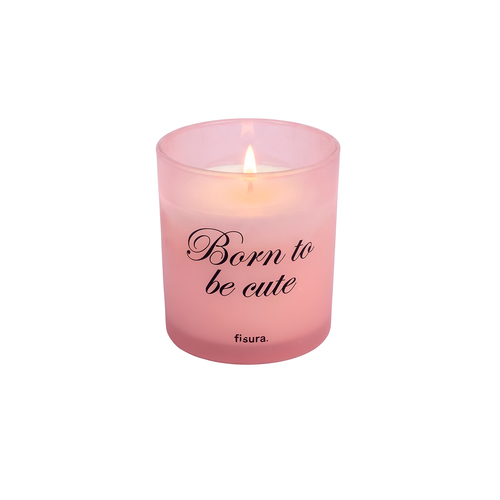 Glass candle BORN TO BE CUTE cotton scent