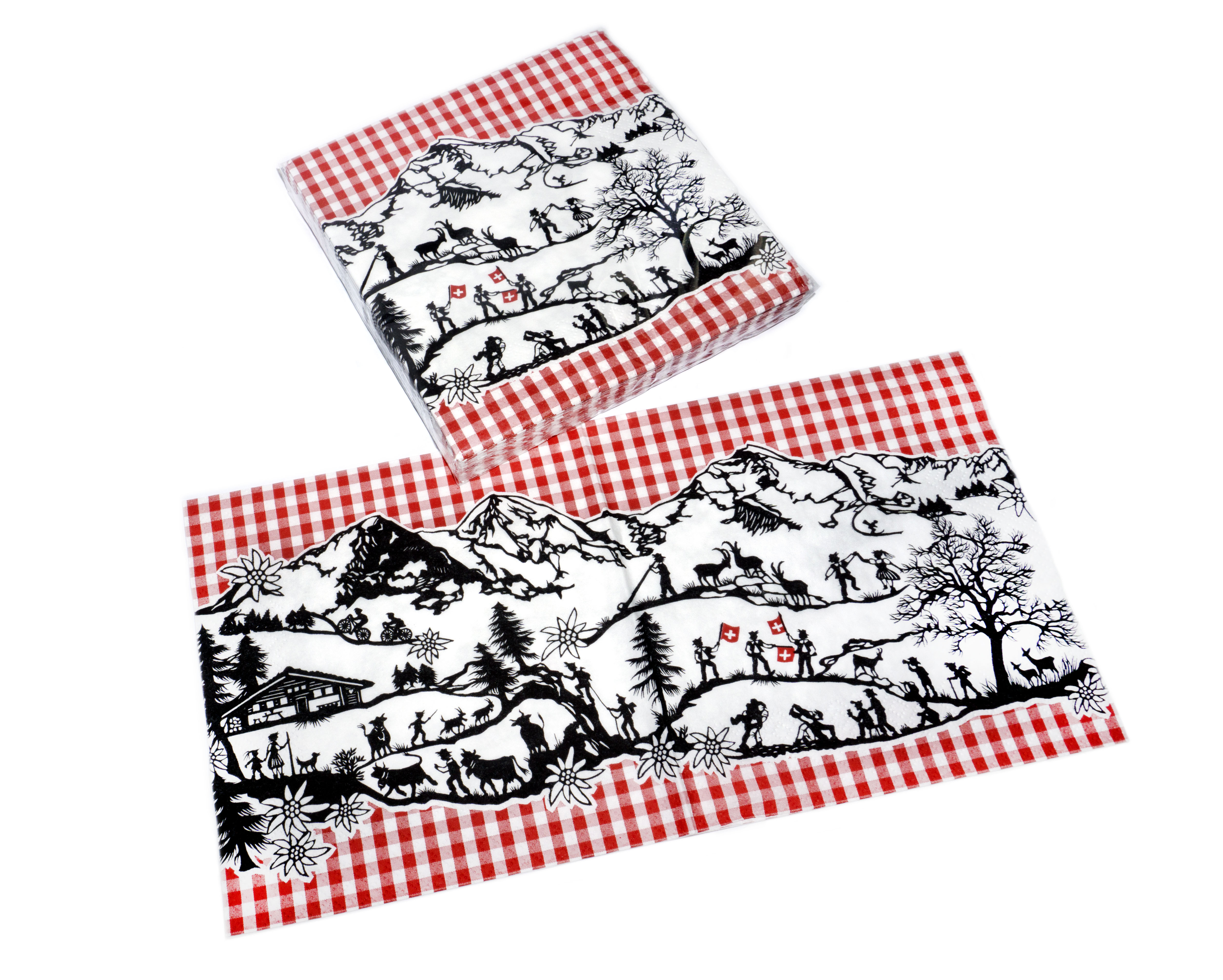 Napkins SWISS VICHY set of 20 pcs.