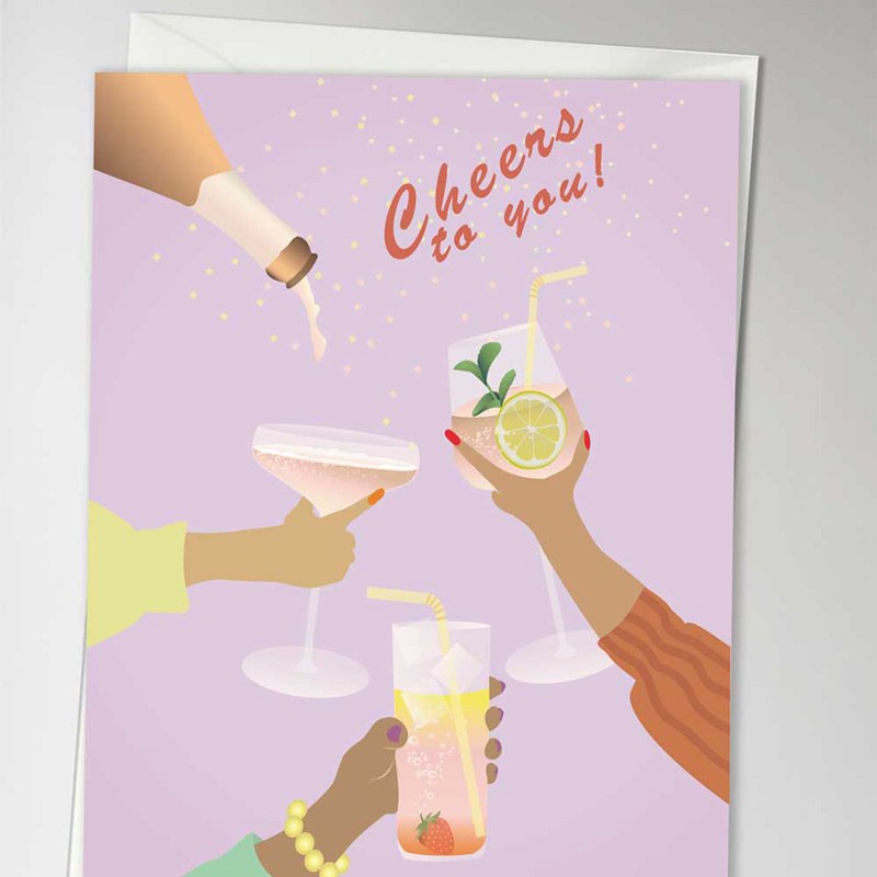 Greeting card Cheers to you 